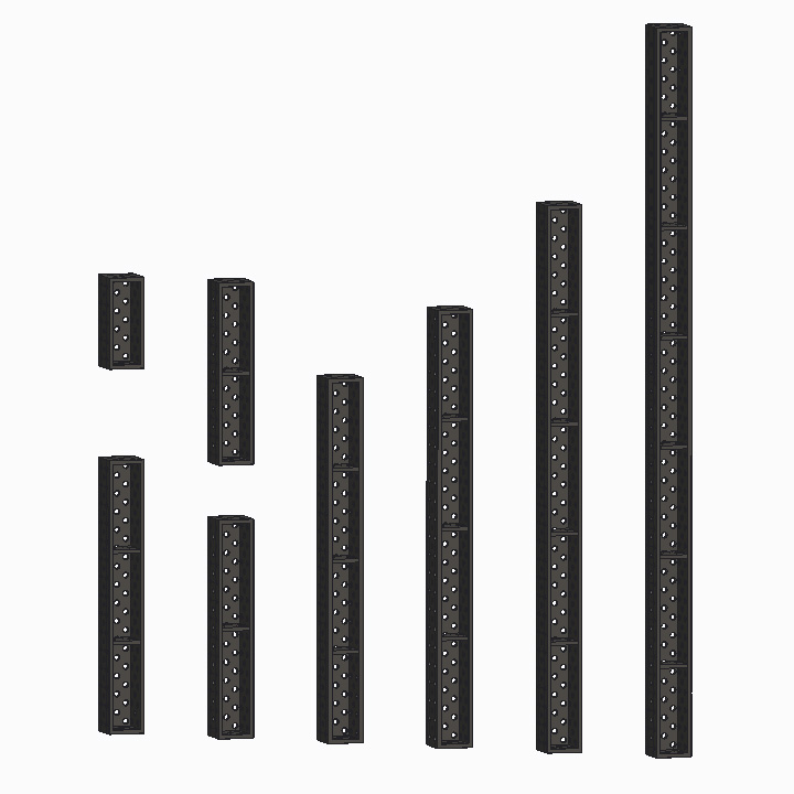 U-shaped square box - steel parts